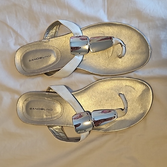 Bandolino Shoes - Silver Bandolino Sandels Size 9